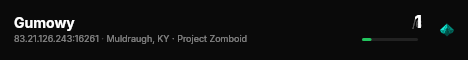 Gumowy live status badge