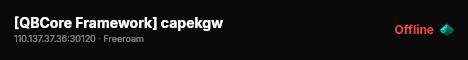 [QBCore Framework] capekgw live status badge