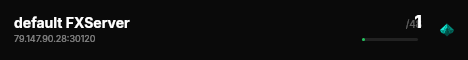 default FXServer live status badge