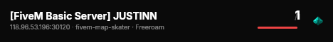 [FiveM Basic Server] JUSTINN live status badge