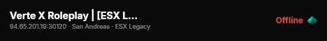 Verte X Roleplay | [ESX Legacy] live status badge