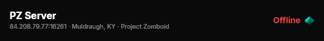 PZ Server live status badge