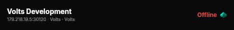 Volts Development live status badge