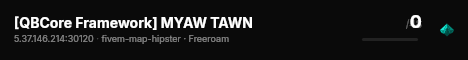 [QBCore Framework] MYAW TAWN live status badge