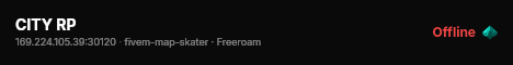 CITY RP live status badge