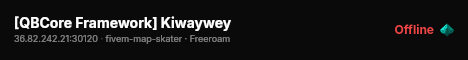 [QBCore Framework] Kiwaywey live status badge