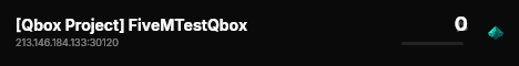 [Qbox Project] FiveMTestQbox live status badge