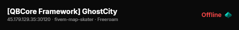 [QBCore Framework] GhostCity live status badge