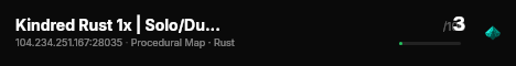 Kindred Rust 1x | Solo/Duo/Trio | Vanilla+ QoL |  Monthly live status badge
