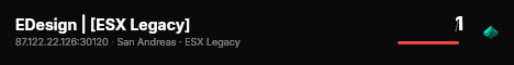 EDesign | [ESX Legacy] live status badge