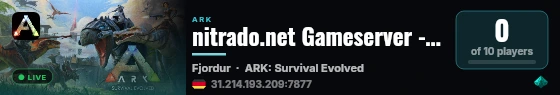 nitrado.net Gameserver - (v358.24) live status badge