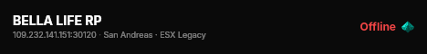 BELLA LIFE RP live status badge