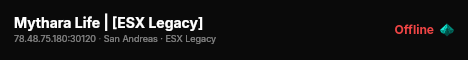 Mythara Life | [ESX Legacy] live status badge