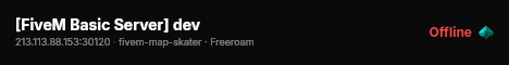 [FiveM Basic Server] dev live status badge