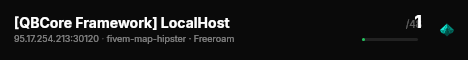 [QBCore Framework] LocalHost live status badge