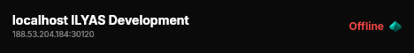 localhost ILYAS Development live status badge