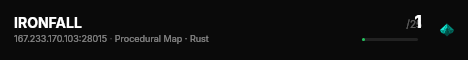 IRONFALL live status badge