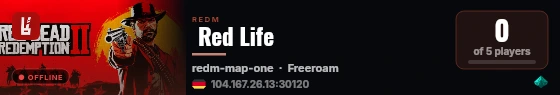  Red Life live status badge