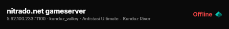 nitrado.net gameserver live status badge