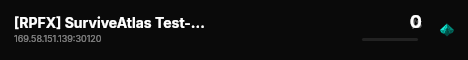 [RPFX] SurviveAtlas Test-Server live status badge