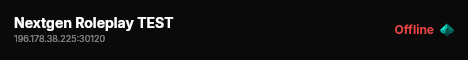 Nextgen Roleplay TEST live status badge
