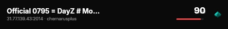 Official 0795 = DayZ # More Loot = official live status badge