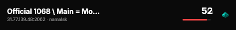 Official 1068 \ Main = Mods \ Active Admins live status badge