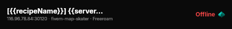 [{{recipeName}}] {{serverName}} live status badge