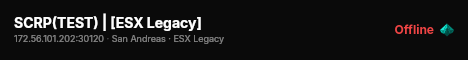 SCRP(TEST) | [ESX Legacy] live status badge