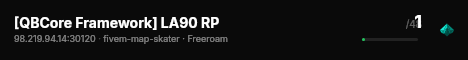 [QBCore Framework] LA90 RP live status badge