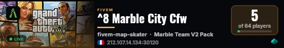 ^8 Marble City Cfw live status badge