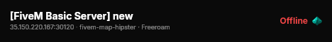 [FiveM Basic Server] new live status badge