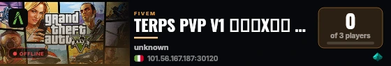 TERPS PVP V1 ━━↜X↝➔ SOON live status badge
