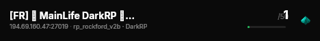 [FR] 🌴 MainLife DarkRP 🚀 | Maintenance live status badge