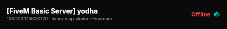 [FiveM Basic Server] yodha live status badge