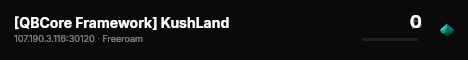 [QBCore Framework] KushLand live status badge