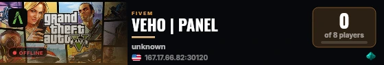 VEHO | PANEL live status badge