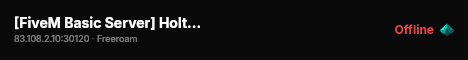 [FiveM Basic Server] HoltMafia live status badge