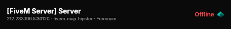 [FiveM Server] Server live status badge