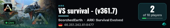 VS survival - (v361.7) live status badge