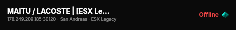 MAITU / LACOSTE | [ESX Legacy] live status badge