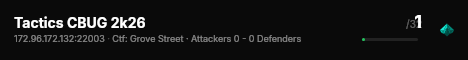 Tactics CBUG 2k26 live status badge