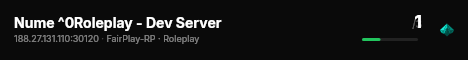 Nume ^0Roleplay - Dev Server live status badge