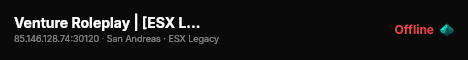 Venture Roleplay | [ESX Legacy] live status badge