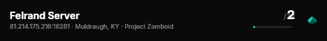 Felrand Server live status badge