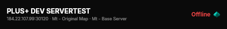 PLUS+ DEV SERVERTEST live status badge