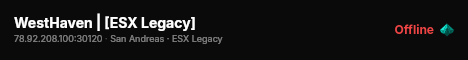WestHaven | [ESX Legacy] live status badge