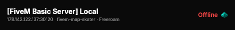 [FiveM Basic Server] Local live status badge