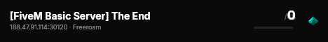 [FiveM Basic Server] The End live status badge