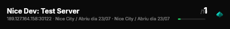 Nice Dev: Test Server live status badge
